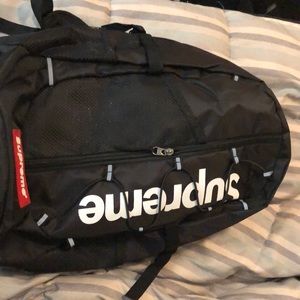 Black supreme backpack